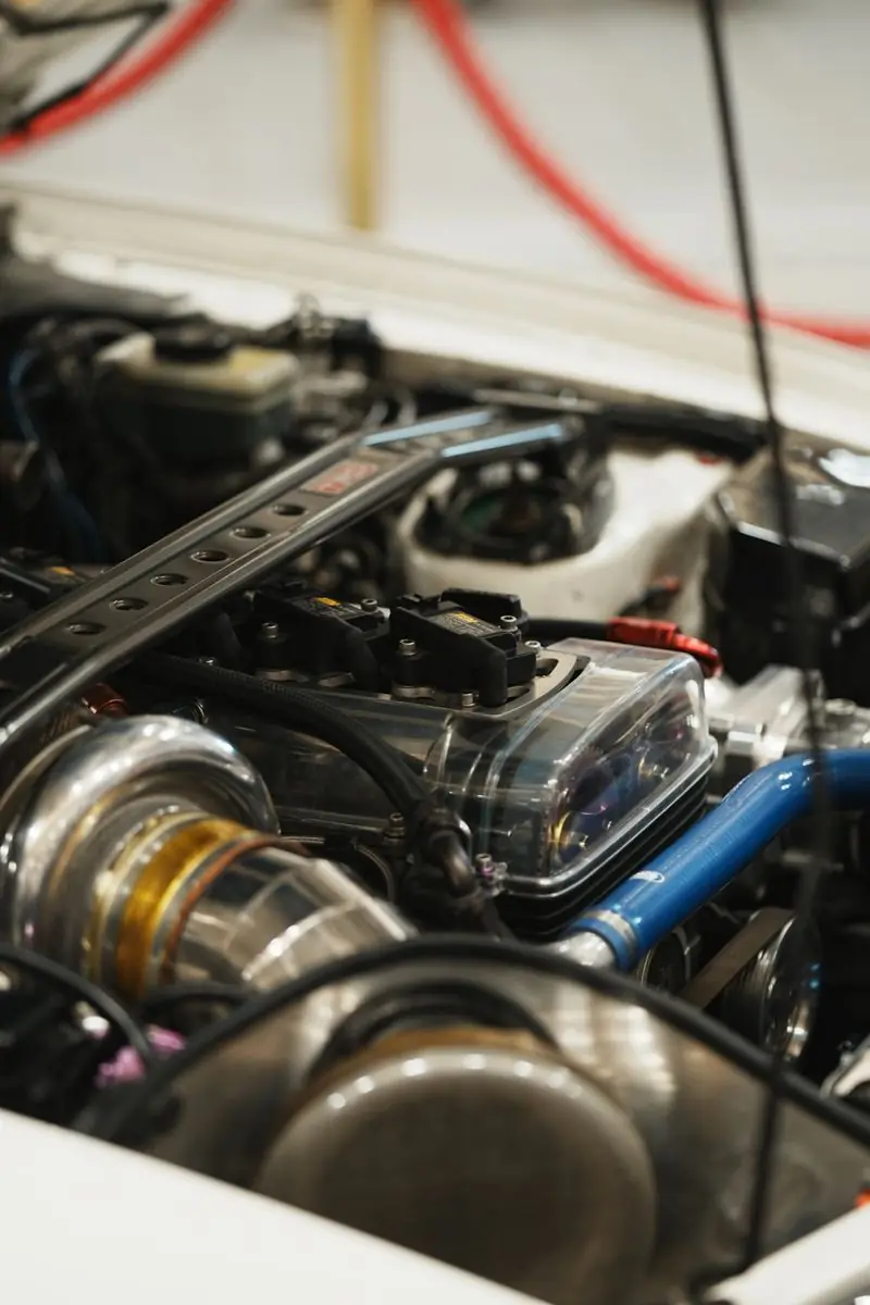 Engine bay close-up